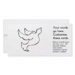 Flying dove hopeful bird fun simple drawing art photo cards