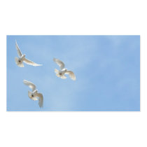 Flying doves business card template