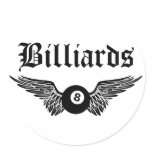 flying eightball billiards sticker