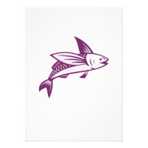 Flying Fish Retro Custom Invites