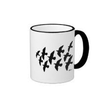 Flying Flight Pigeons Coffee Mugs