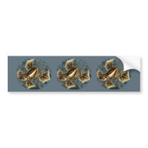 Flying Frog Bumper Sticker
