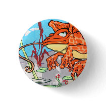 Flying Frog Pin