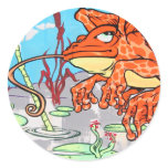 Flying Frog Stickers
