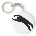 flying goalkeeper key chain