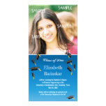 Flying Graduation Caps Photo Card