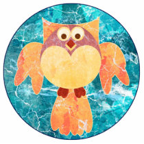 Flying Great Horned Owl Sculpture Pin Cut Out