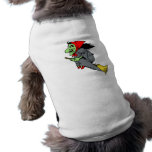 Flying Green Witch in Red Shoes pet clothing