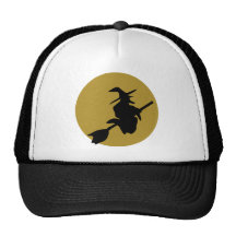 flying halloween witch hats