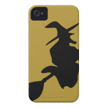 flying halloween witch iPhone 4 case