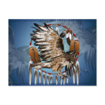 Flying Hawk Dreamcatcher Postcard