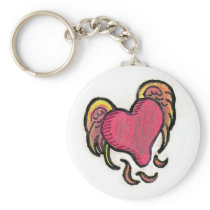 Flying Heart Keychain