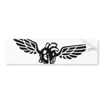 Flying Heart Motorworks bumper sticker