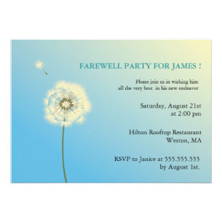 Fare Well Party Invitation