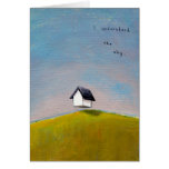 Flying house travel adventure fun unique art cards