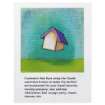 Flying house travelling home fun colourful happy a flyers