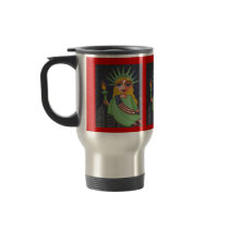 Flying Lady Liberty - travel mug