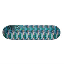 flying lips Cyan Skate Board Decks