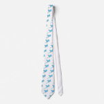 Flying macaw skeleton ties