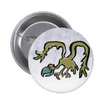 flying mad bird pinback button