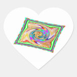 Flying Magical Carpet n 12 Decorative Designs Heart Sticker