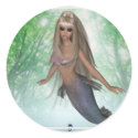 Flying Mermaid out of Water Design ~ Fantasy stickers