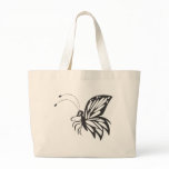 Flying Monarch Butterfly Canvas Bag