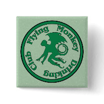 Flying Monkey Drinking Club Button