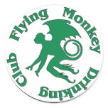 Flying Monkey Drinking Club Stickers