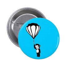 flying monkey : hot air balloon button