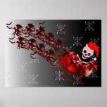 Flying Monkey Santa Posters