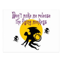 Flying Monkeys Postcard