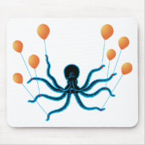 Flying Octopus Mouse Pads