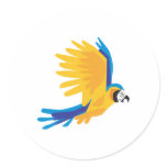 flying parrot stickers