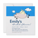 Flying Pig Bridal Shower Invitation