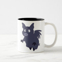 Flying Pig Graphic Mug
