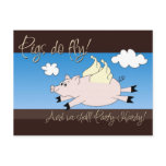 Flying Pig Party Invitations