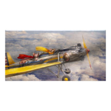 Flying Pig - Plane -The joy ride Picture Card