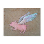 flying pig postcards