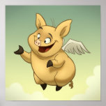 Flying Pig Poster posters