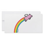 Flying Pig Rainbow photo cards