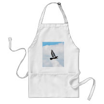 Flying Pigeon On Sky Aprons