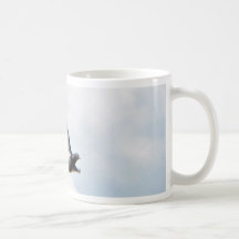 Flying Pigeon On Sky Mugs