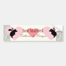 Flying piggies bumper sticker