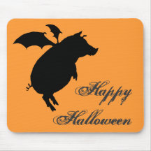Flying piggy mouse pad