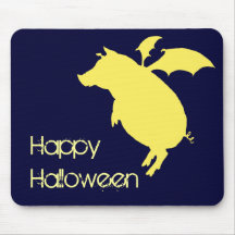 Flying piggy mouse pad