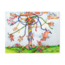 Flying Pigs Around the Maypole Postcard
