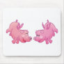 Flying pigs in love! mouse pads