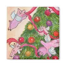 Flying Pigs Magnet Decorate the Christmas Tree