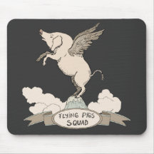 Flying Pigs Squad Mouse Pad